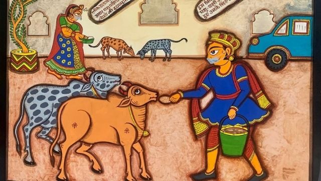 From scrap art to Bengal's Pattachitra painting, a new exhibition brings together traditional and contemporary styles