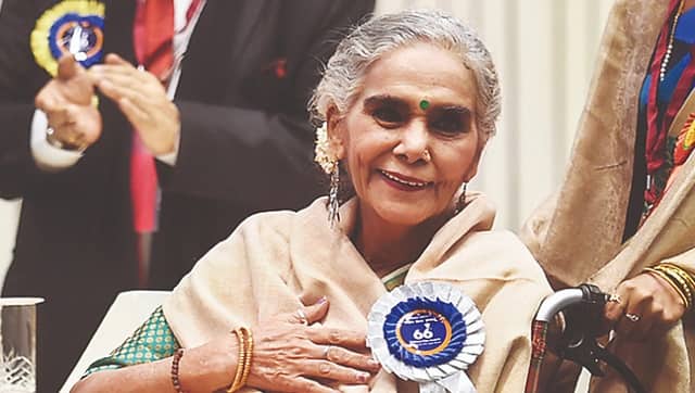 Surekha Sikri receiving her third National Award