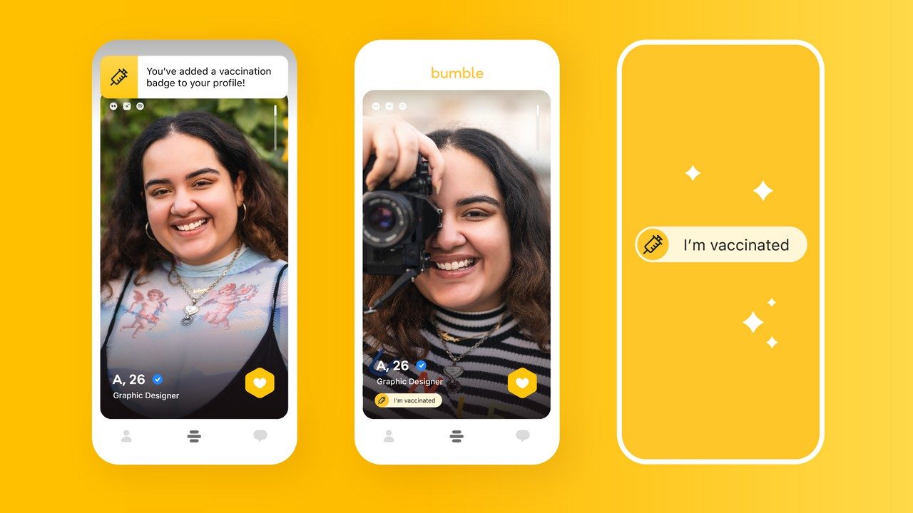 Bumble introduces 'I'm vaccinated' badge for users in India: All you need  to know- Technology News, Firstpost - News Update