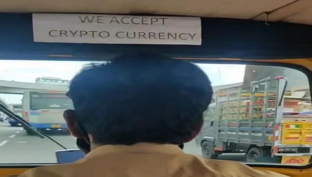 Man shares image of auto driver 'accepting' cryptocurrency; social media users shocked Man shares image of auto driver 'accepting' cryptocurrency; social media users shocked