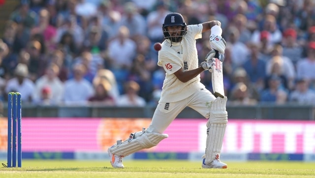 In reply, the English openers looked like they were batting on a completely different track as they remained unbeaten till the end of day’s play Haseeb Hameed top-scored for hosts on Day 1, striking 60 runs, including 11 fours. AP 
