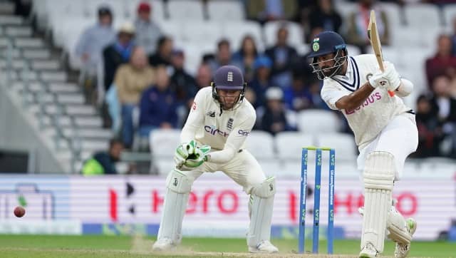 Unlike the first innings, the Indian batsman were resolute in their second innings and finished Day 3 at 215/2, with Cheteshwar Pujara – whose 91-run knock was studded with 15 fours – leading the charge for the visitors. Hosts England still lead by 139 runs in the third Test. AP 