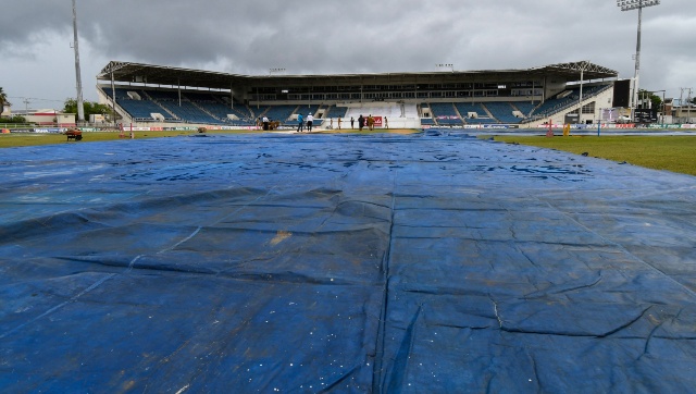 West Indies vs Pakistan: Play called off due to rain, wet outfield on Day 2 of second Test West Indies vs Pakistan: Play called off due to rain, wet outfield on Day 2 of second Test