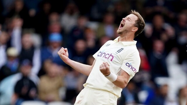 Ollie Robinson picked up the other Indian wicket (Rohit) which fell on Day 3. AP 