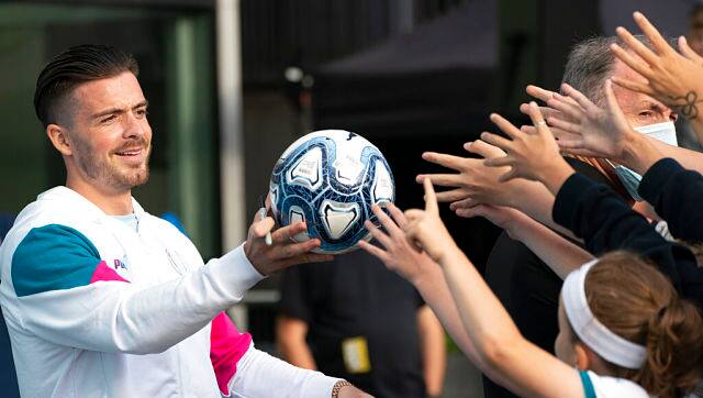 Manchester City's new signing Jack Grealish. AP
