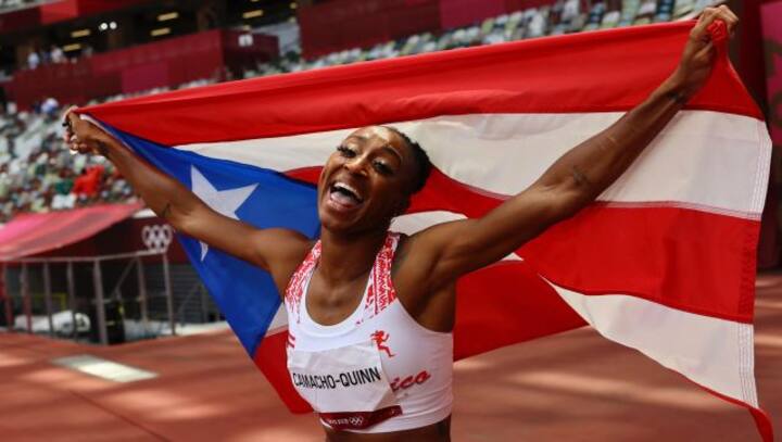 Tokyo Olympics 2020: Puerto Rico's Jasmine Camacho-Quinn keeps Keni Harrison, US out of win column