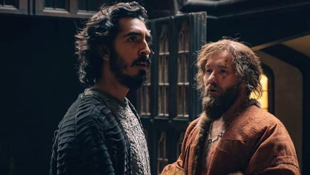 Dev Patel (as Gawain) and Joel Edgerton (as the Lord). Twitter