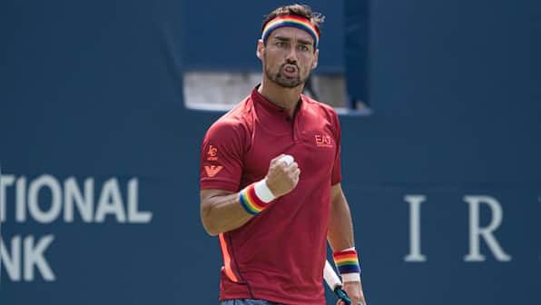 Toronto Masters: Feisty Fabio Fognini scrapes into second round, to face Andrey Rublev