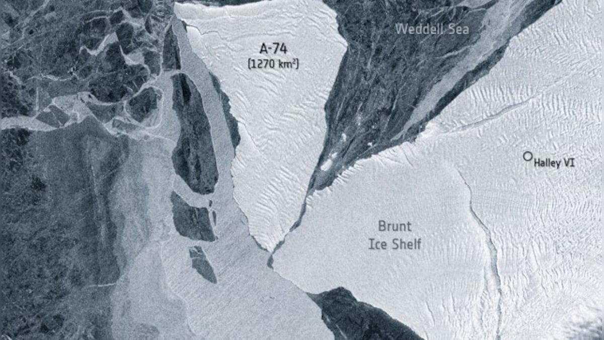 Antarctic iceberg double the size of Mumbai grazes dangerously against ice sheet; see viral image here