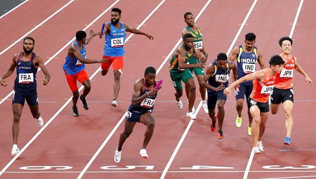 The Indian quartet of Muhammed Anas Yahiya, Rajiv Arokia, Tom Noah Nirmal and Amoj Jacob took part in the men’s 4 x 400m relay. While they shattered the Asian record, they narrowly missed out on the final, finishing in ninth place. Twitter @WeAreTeamIndia 