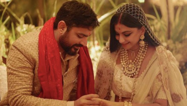 Rhea Kapoor shares first photo from wedding ceremony: 'Had stomach flips all the way through' Rhea Kapoor shares first photo from wedding ceremony: 'Had stomach flips all the way through'