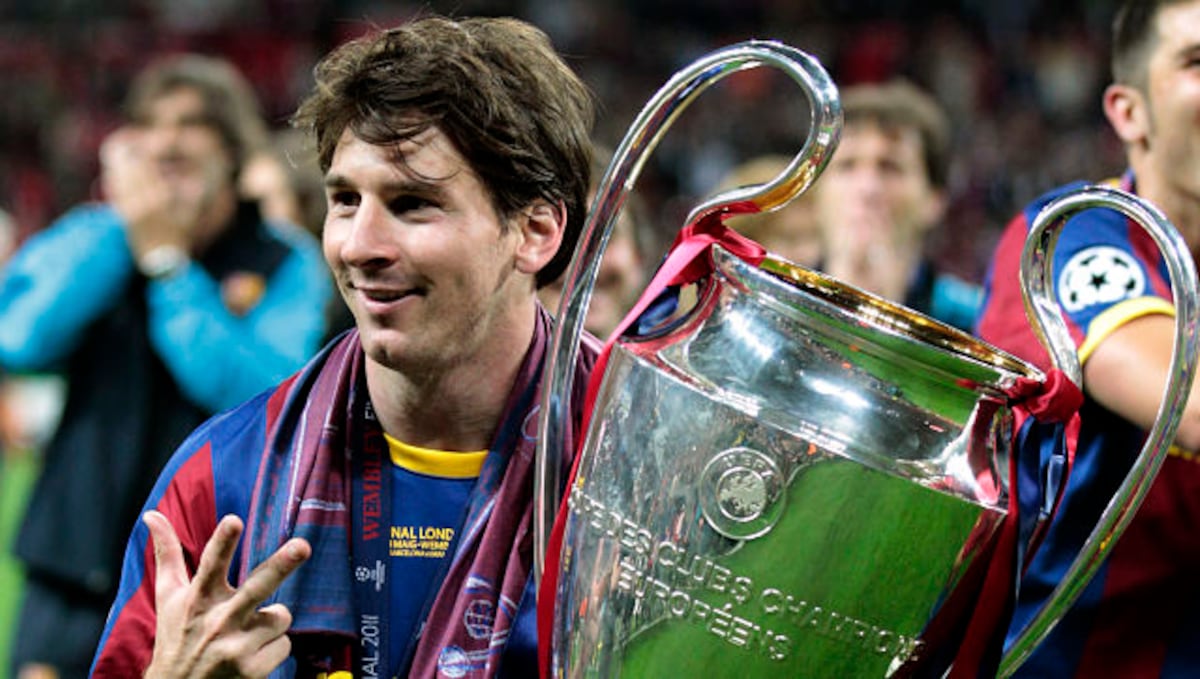From Champions League triumph at Wembley to scoring twice against Guardiola's Lionel Messi's milestone Barcelona matches-Sports News , Firstpost