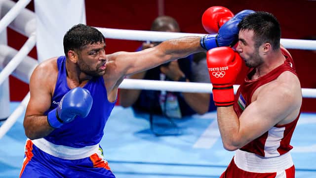 Boxer Satish Kumar succumbed to a 0-5 defeat in the quarter-finals of the super heavyweight category, losing to Bakhodir Jalolov of Uzbekistan. AP