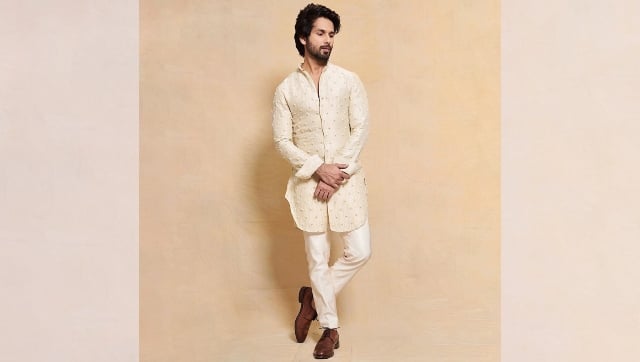Shahid Kapoor in a Kunal Rawal creation.