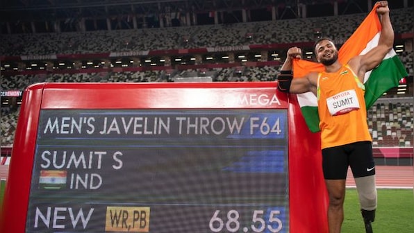 Tokyo Paralympics 2020: Sumit Antil shatters own record thrice, wins gold medal