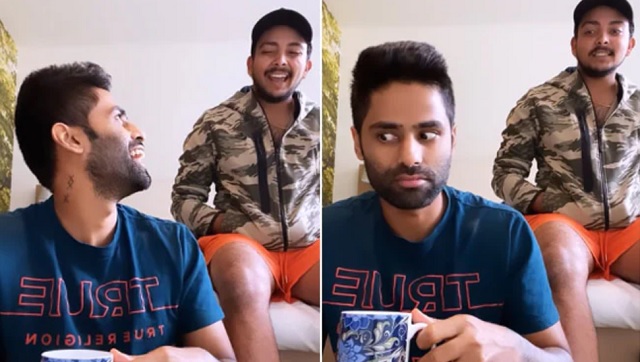 Watch: Cricketers Suryakumar Yadav, Prithvi Shaw re-enact iconic scene from 'Baazigar', leaves netizens in splits Watch: Cricketers Suryakumar Yadav, Prithvi Shaw re-enact iconic scene from 'Baazigar', leaves netizens in splits