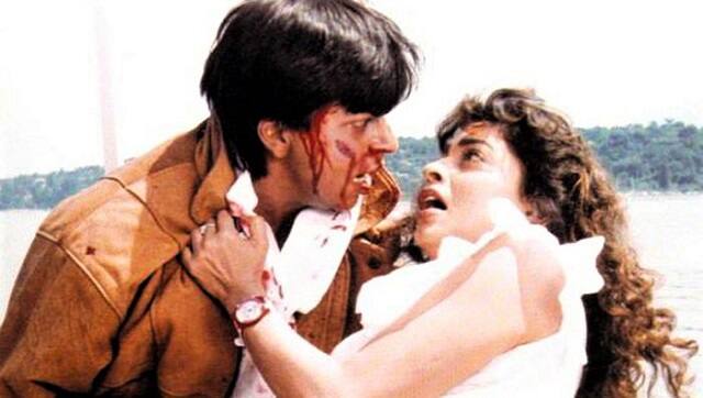 SRK and Juhi Chawla in Darr