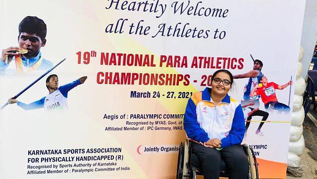 Ekta Bhyan at the Nationals of para athletics in March this year. Image courtesy: Instagram/ektabhyan