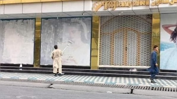 Posters depicting women 'whitewashed' in Kabul as Taliban comes back to power; see viral photo