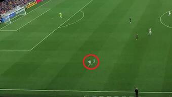 Watch: Two-year-old kid runs onto soccer pitch during match, mom tackles him in seconds