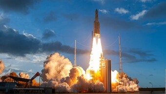 First reprogrammable commercial satellite launched into space on Ariane 5 rocket