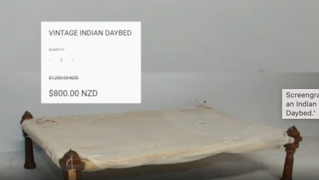 New Zealand website sells 'charpai' as 'Vintage Indian Daybed' for Rs 41,000 New Zealand website sells 'charpai' as 'Vintage Indian Daybed' for Rs 41,000