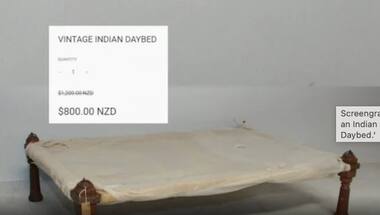 New Zealand website sells 'charpai' as 'Vintage Indian Daybed' for Rs 41,000