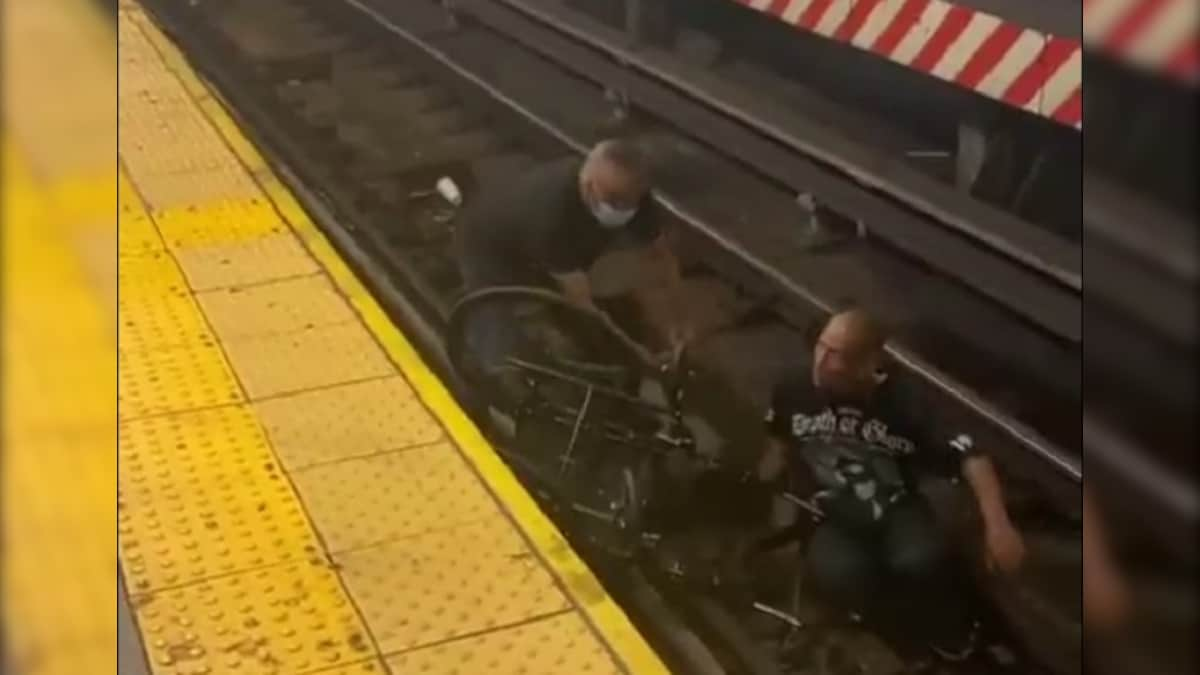 Not all heroes wear capes: Man rescues wheelchair-bound commuter who fell on tracks, minutes before train arrives