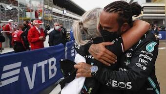 Formula 1: Lewis Hamilton wins 100th F1 race to take lead over Max Verstappen