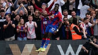 Premier League: Late double from Odsonne Edouard helps Crystal Palace beat 10-man Spurs