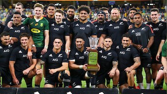 Rugby Championship: New Zealand beat South Africa in 100th Test to claim title