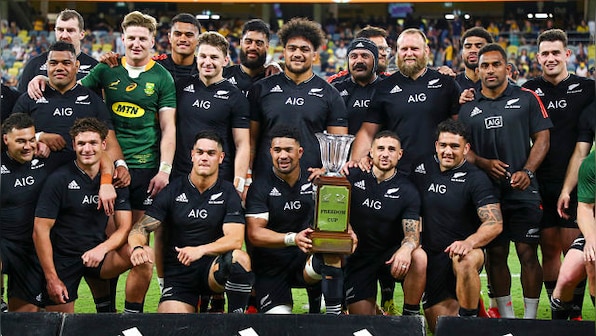 Rugby Championship: New Zealand beat South Africa in 100th Test to claim title