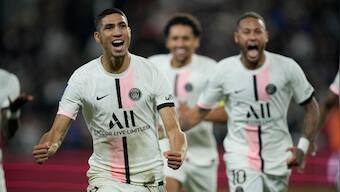 Ligue 1: Achraf Hakimi's dramatic injury-time winner helps Lionel Messi-less PSG beat Metz