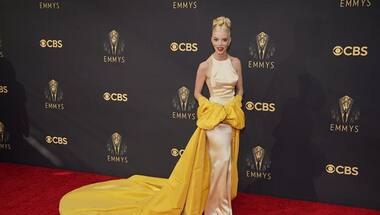 Emmy Awards 2021: With neon gowns, dramatic wings, celebs stun on red carpet