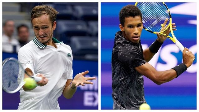 US Open men's semi-final LIVE score: Daniil Medvedev leads Felix Auger-Aliassime 6-4, 7-5