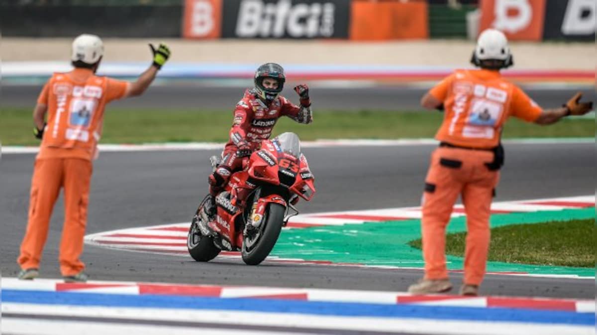 MotoGP 2021: Ducati's Francesco Bagnaia fends off Fabio Quartararo to win San Marino MotoGP