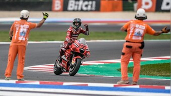 MotoGP 2021: Ducati's Francesco Bagnaia fends off Fabio Quartararo to win San Marino MotoGP