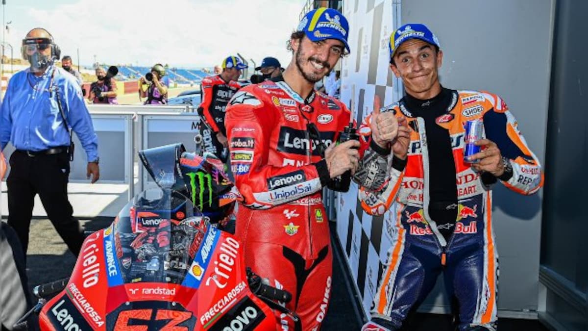 MotoGP: Ducati's Francesco Bagnaia pips Marc Marquez at Aragon to claim maiden victory