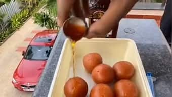 Gulab jamuns with Old Monk twist sends social media users into tizzy; watch viral video here