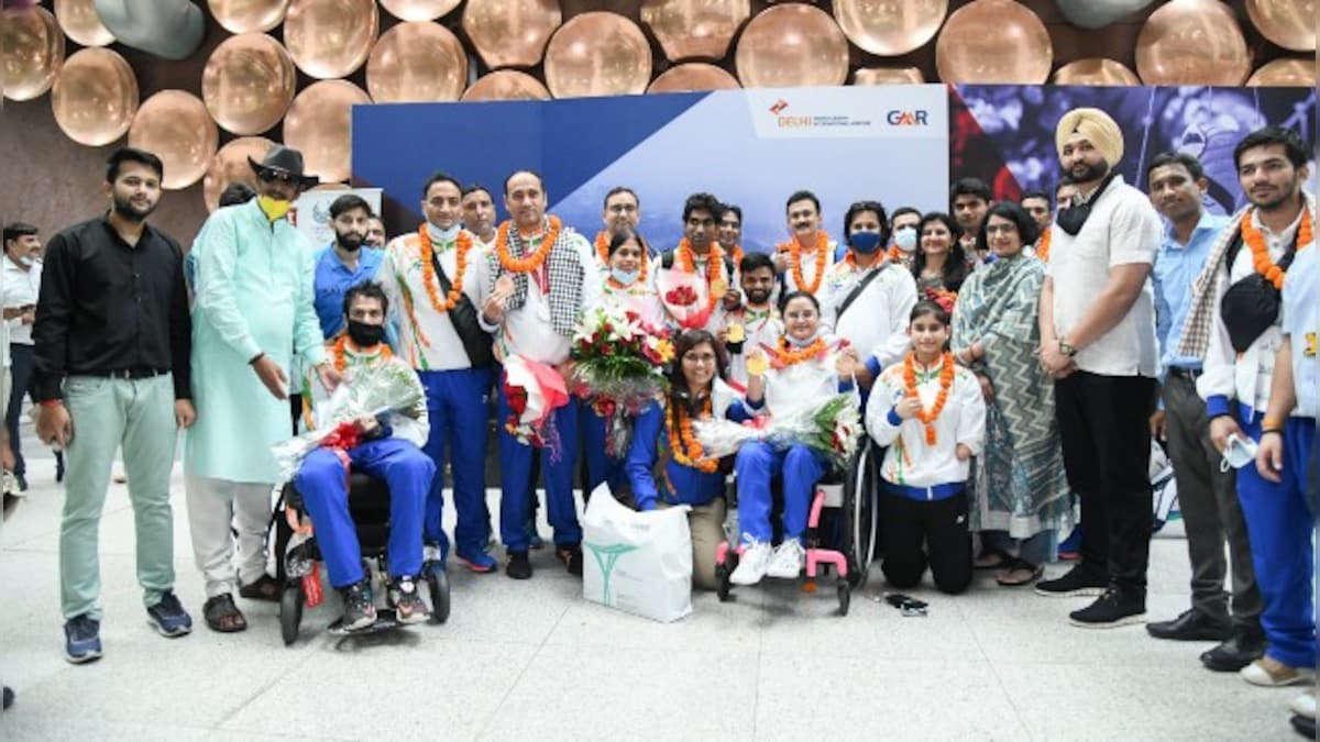 Tokyo Paralympics 2020: Last batch of Indian para-athletes return home to rousing reception