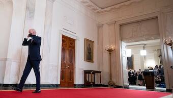 Joe Biden skirts broken promise on Afghan exit as Taliban celebrates win