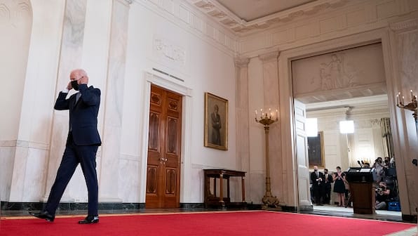 Joe Biden skirts broken promise on Afghan exit as Taliban celebrates win