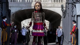 Meet 'Little Amal', 11-feet tall puppet, spreading awareness of Syrian refugees across Europe