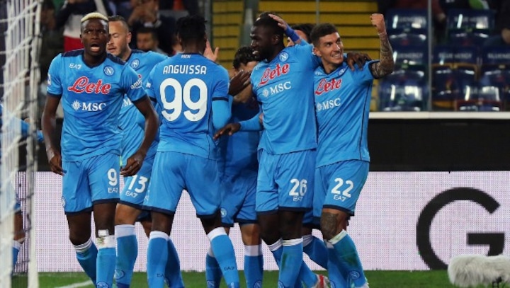 Serie A: Napoli continue perfect start at Udinese to move top of table