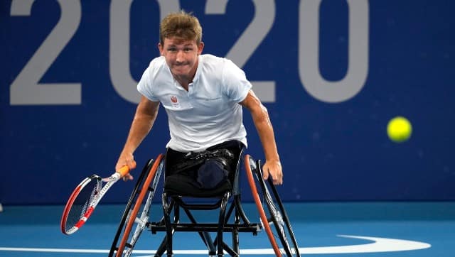 Niels Vink of the Netherlands won bronze in wheelchair tennis quad singles, beating Japan's Koji Sugeno 6-1, 6-4. AP