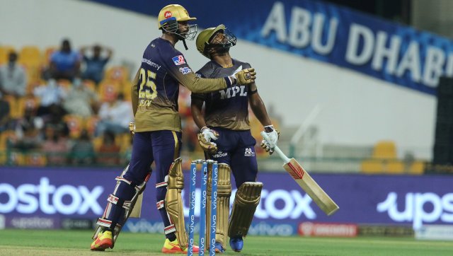 Rahul Tripathi scored a free-flowing knock of 74 as Kolkata Knight Riders chased down a target of 156 to beat Mumbai Indians by 7 wickets. SportzPics