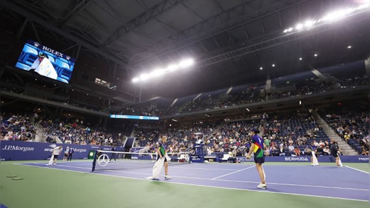 US Open 2021: Wind-blown rain halts Anderson vs Schwarzman match despite retractable roof