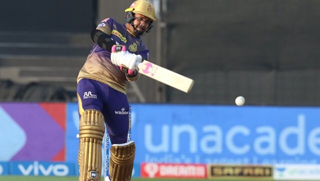 सुनील नारायण ने राणा को अंत में 10 में से 21 रनों की तेज पारी के साथ केकेआर को एक आरामदायक स्थिति में लाने के लिए बहुत आवश्यक समर्थन प्रदान किया। छवि: आईपीएल के लिए स्पोर्टज़पिक्स