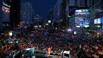 Thailand pro-democracy activists protest in Bangkok as PM survives no-confidence vote