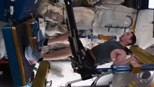 French astronaut's 'space workout' video aboard ISS leaves Netizens stunned; watch viral clip here French astronaut's 'space workout' video aboard ISS leaves Netizens stunned; watch viral clip here
